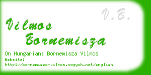 vilmos bornemisza business card